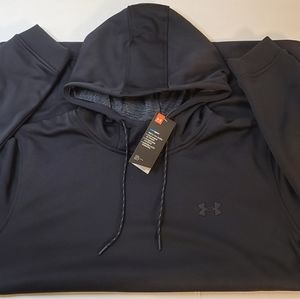 Under Armour Men's Armour Fleece Pull Over Sweatshirt Hoodie Black 3X XXXLT NWT